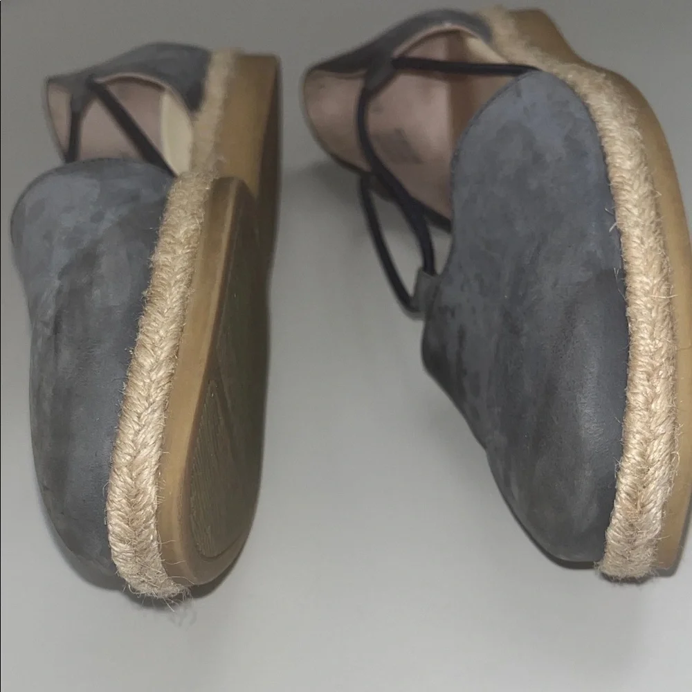 Paul Green Dark Gray Espadrille Flats size 41/2 Euro sizing